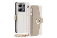 Чехол-книжка MyPads для Tecno Spark Go 2024, противоударный, белый