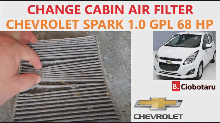 How to change your cabin air filter in your Chevrolet Spark (2010) 1.0 GPL Eco Logic 68Hp