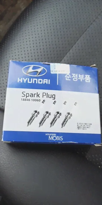 🛍 4pcs 18846-10060 SILZKR6B-10E Iridium Spark Plug for Hyundai Accent Kia Rio Soul 1.SILZKR6B10E 693815 6216-1