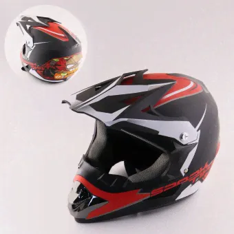 Шлем кроссовый (mod:125) (size: L, SPARK TIKI) WLT "BEEZMOTO"