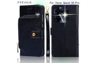 Чехол-книжка MyPads для Tecno Spark 10 Pro, черный