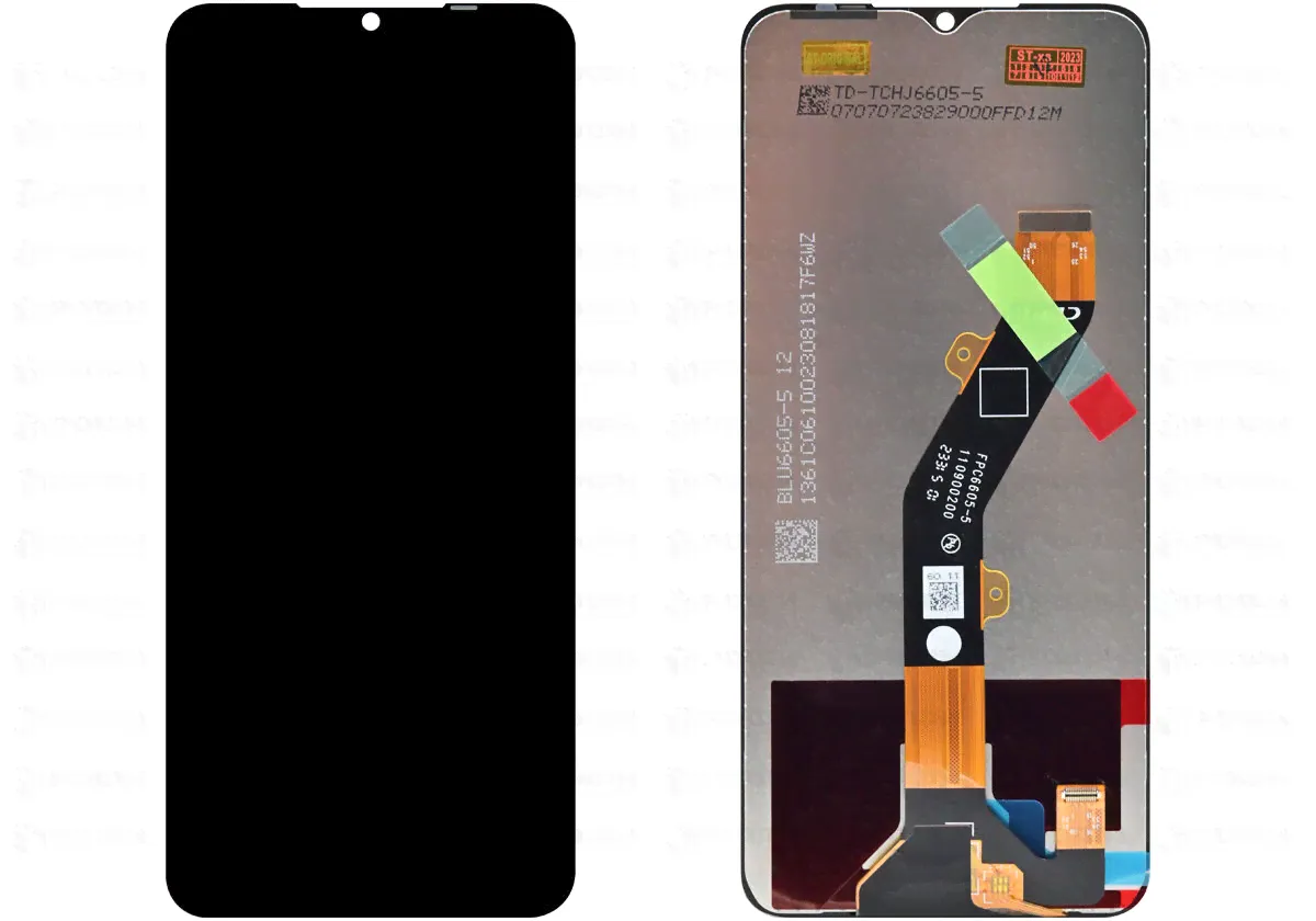 Дисплей Tecno Spark 10 4G/Tecno Spark 10C (KI5q/KI5m)+тачскрин (черный) ориг 100%-0